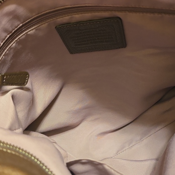 Coach Brown Pebbled Leather Shoulder Bag - Picture 7 of 11